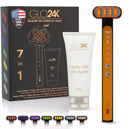 GLO24K PROUDLY UNLEASH THE POWER OF GOLD USA BRAND
360° TURBO VR
7 in 1
GLO24K Hydra Gel
50ML 1.7FL.OZ
Super Wand + Hydra Gel for the Face, Neck & around the Face, Neck + Hydra Gel for Vibration, Heating, and Super LED, Controlled Light Advanced 7 Color
Super Wand + Hydra Gel pour le Visage, le Cou et le Visage, le Cou et le Visage, le Cou et le Visage, le Cou et le Visage, le Cou et le Visage, le Cou et le Visage, le Cou et le Visage, le Cou et le Visage, le Cou et le Visage, le Cou et le Visage, le Cou et le Visage, le Cou et le Visage, le Cou et le Visage, le Cou et le Visage, le Cou et le Visage, le Cou et le Visage, le Cou et le Visage, le Cou et le Visage, le Cou et le Visage, le Cou et le Visage, le Cou et le Visage, le Cou et le Visage, le Cou et le Vis