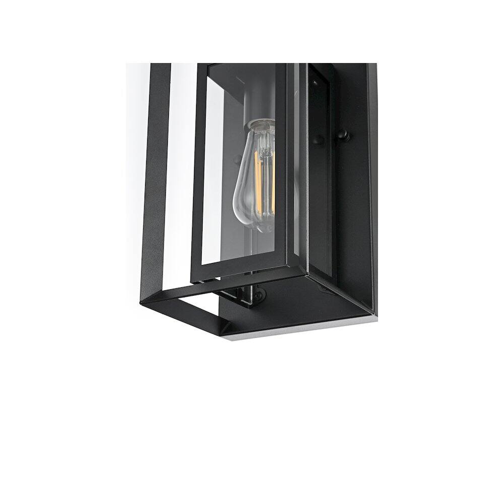 Alt View 1. Elegant Lighting - Etting 7 inch Outdoor Pendant in Black - Black.
