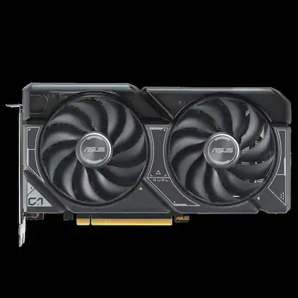 Front. ASUS - NVIDIA GeForce RTX 4060 Ti Dual Overclock 16GB GDDR6 PCI Express 4.0 Graphics Card - Black.