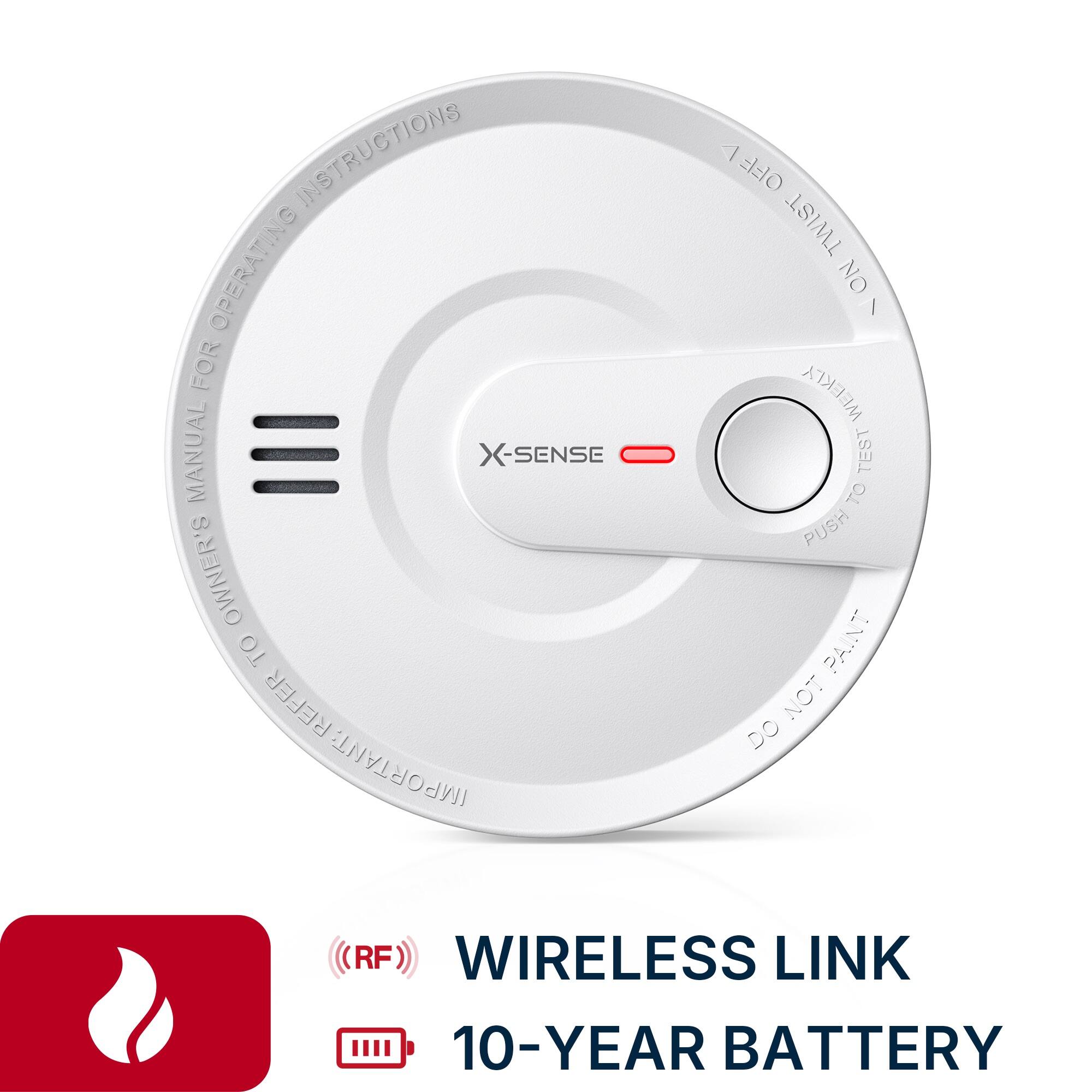 INSTRUCTIONS FOR OPERATING MANUAL III X-SENSE OWNER'S TO REFER IMPORTANT:
1 OFF TWIST NO | WEEKLY TEST Oh PUSH PAINT DO NOT
RF WIRELESS LINK 10-YEAR BATTERY