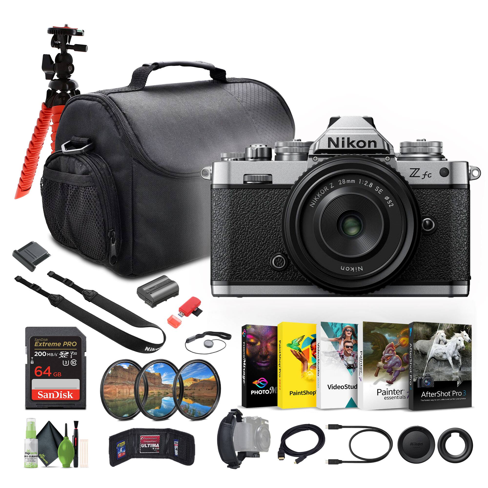 Nikon 28mm 1:2.8 SE NIKKOR Z 52 Zfc  
Nikon LanLine Extreme PRO 200 MILI TM  
64 GB SanDisk  
NIkO A  
Pia EORAPUATSRR  
Painter VideoStud  
MOTO PaintShop  
REETON 19ft  
Painter AfterShot Pro  
essentials - CH ULTIMA U3 N