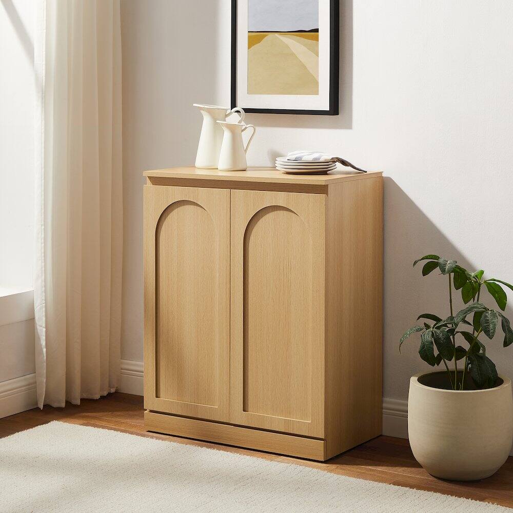 Alt View 7. Crosley Furniture - Marco Kitchen Storage Cabinet - Ash.