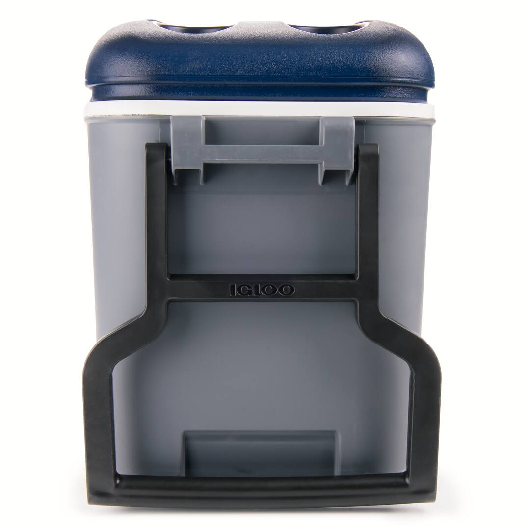 Alt View 4. Igloo - IGLOO MaxCold 40 Qt Rolling Cooler, Carbonite/Aegean Sea Blue - Carbonite/Aegean Sea Blue.