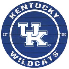 Jardine - Kentucky Wildcats 20'' x 20'' Indoor/Outdoor Circle Sign - Blue