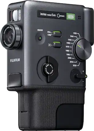 instax mini Evo Cinema
INSTAX STEND SISTEM LENS 28mm
INSTAX .m-0o 0
HANGE ON/OFF
STILL CINE
1930 1940 1950 1960 1970
FUJIFILM PRINT FILM MINI INSTAX
1980 1990 2000 2010 2020
+ -