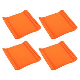Unique Bargains - 4pcs Camera Bag Divider, 5.71x5.91x0.59in, Shockproof Padding Insert for Lens Case, Travel Photography - Orange