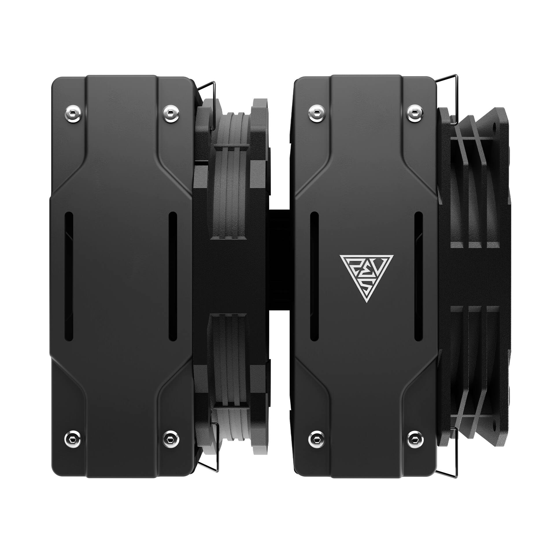 Alt View 1. GAMDIAS - BOREAS P1-720 premium CPU air cooler, dual fans dual tower, 7-pipes  270W TDP, AMD and Intel - Black.