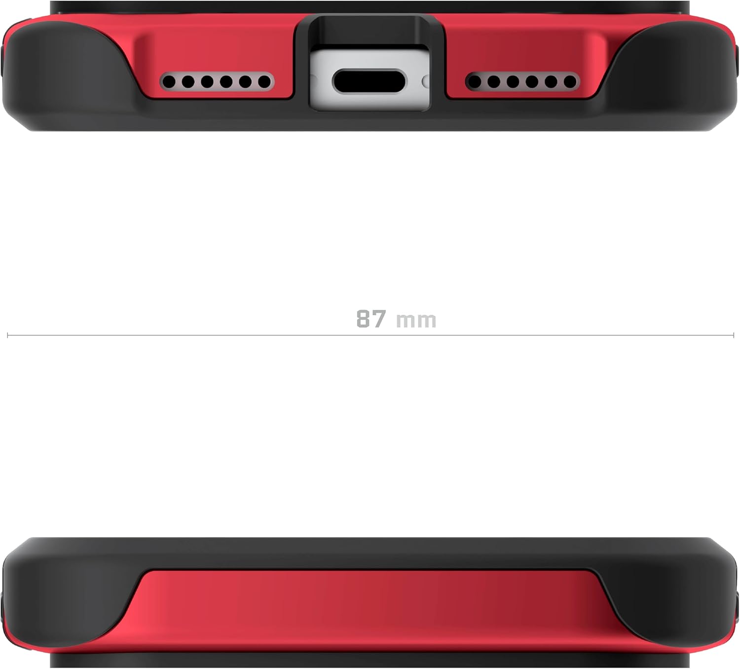 Alt View 2. Ghostek - Ghostek iPhone 17 Pro Max Atomic Slim Case, MagSafe Compatible, Non Slip Grip Protection - Red - Red.