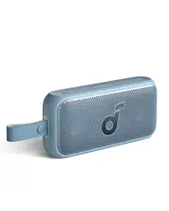 Front. Soundcore - by Anker Motion 300 Hi-Res IPX7 Waterproof BassUp 30W Stereo Sound 13H Playtime Portable Bluetooth Speaker - Blue.
