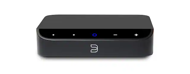 Front. Bluesound - NODE NANO Wireless Streaming Media Player - Black.