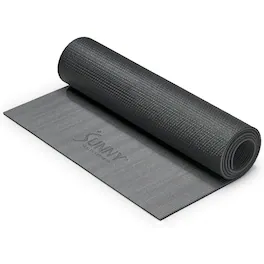 Sunny Health & Fitness - Anti-Slip Dual Color Exercise Yoga Mat - Gray