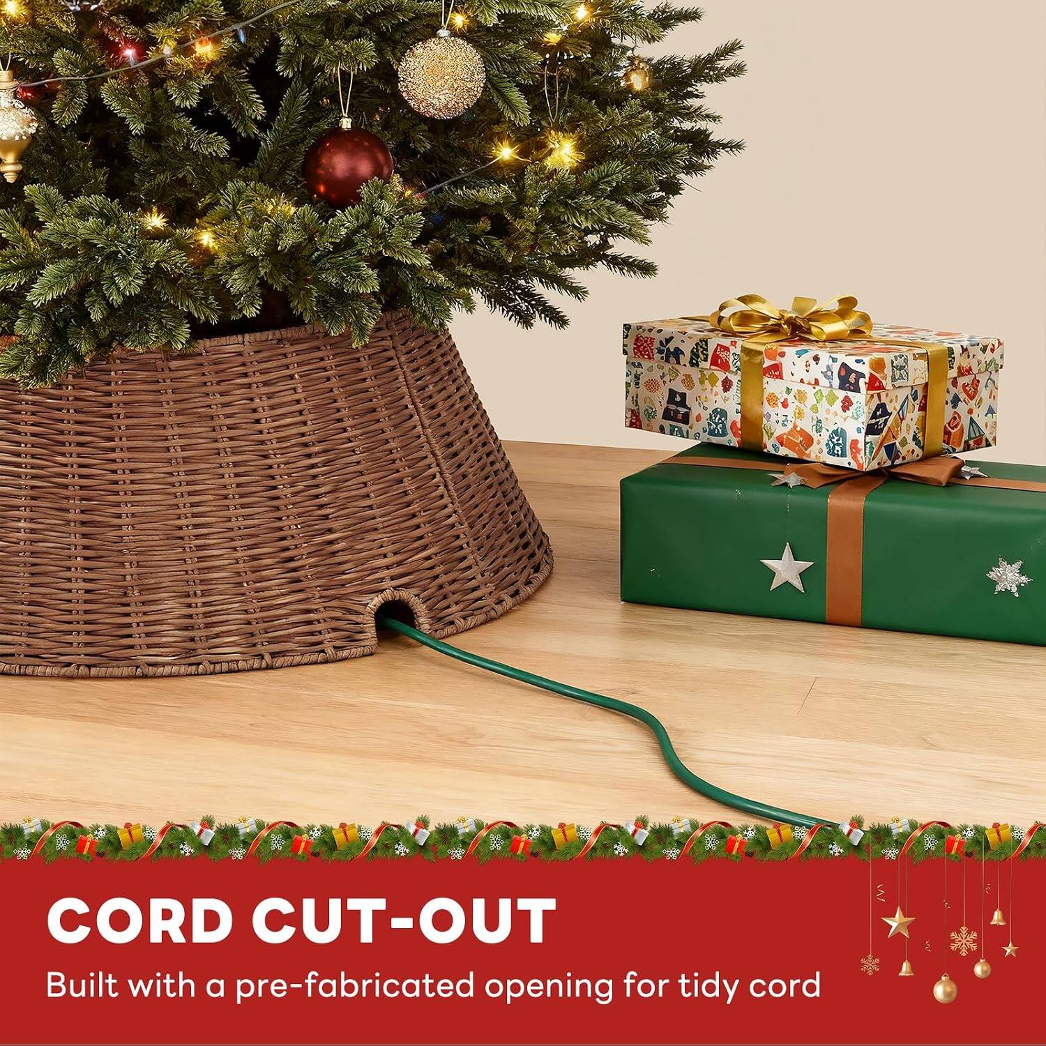CORD CUT-OUT  
Built with a pre-fabricated opening for tidy cord