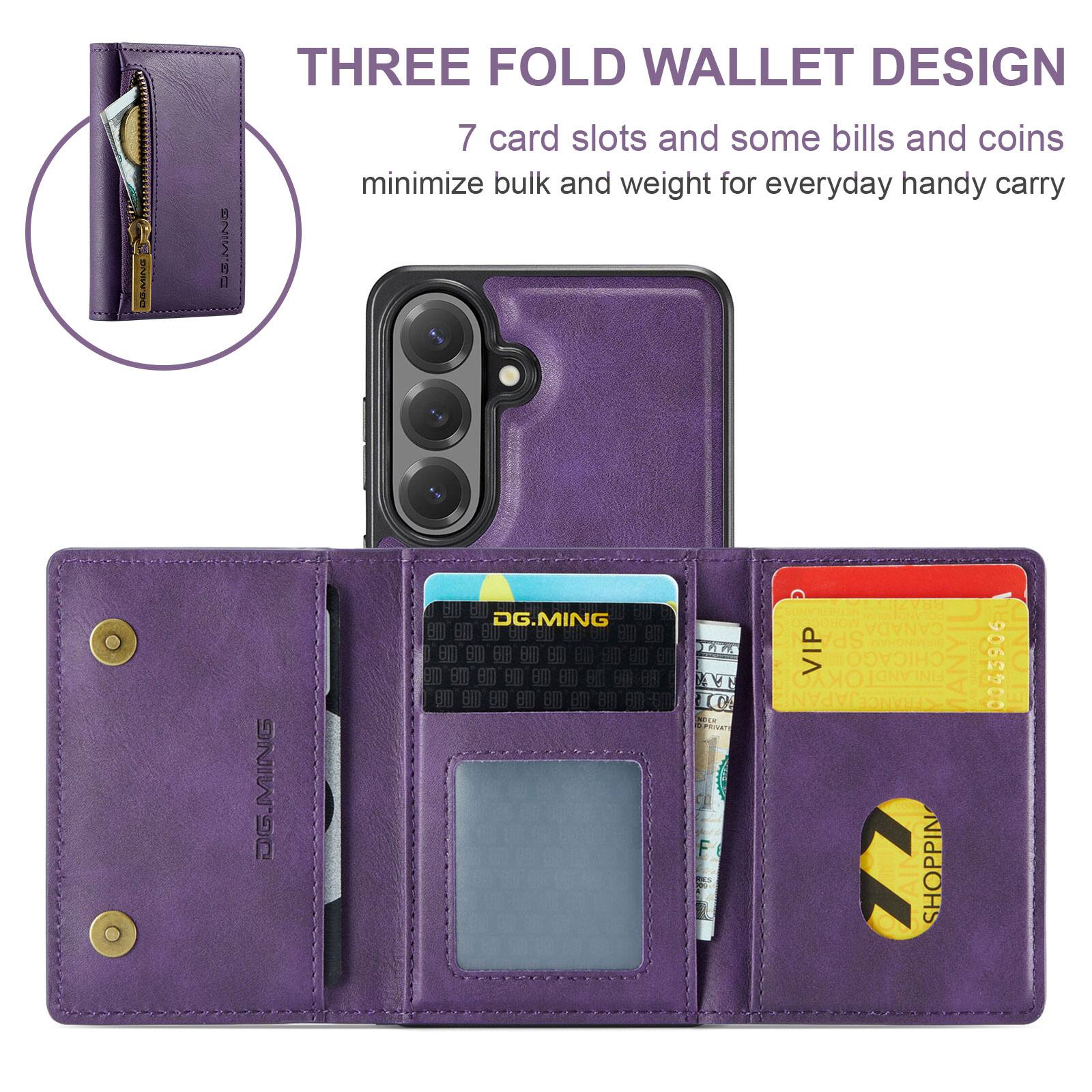 THREE FOLD WALLET DESIGN

7 card slots and some bills and coins minimize bulk and weight for everyday handy carry

DG.MING

LLS A CO F BRAZIL P CANADA SP CON VIP CHICAGO FINLANDI MANYIL 0045906

OKYO APAN FRANCE SHOPPING