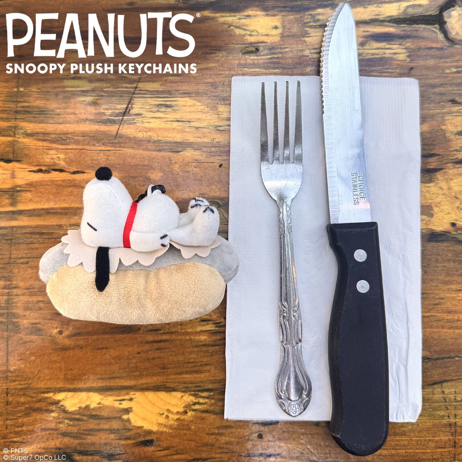 PEANUTS SNOOPY PLUSH KEYCHAINS  
5 STAINLESS CHOICE  
PNTS  
Super7 OpCo LLC