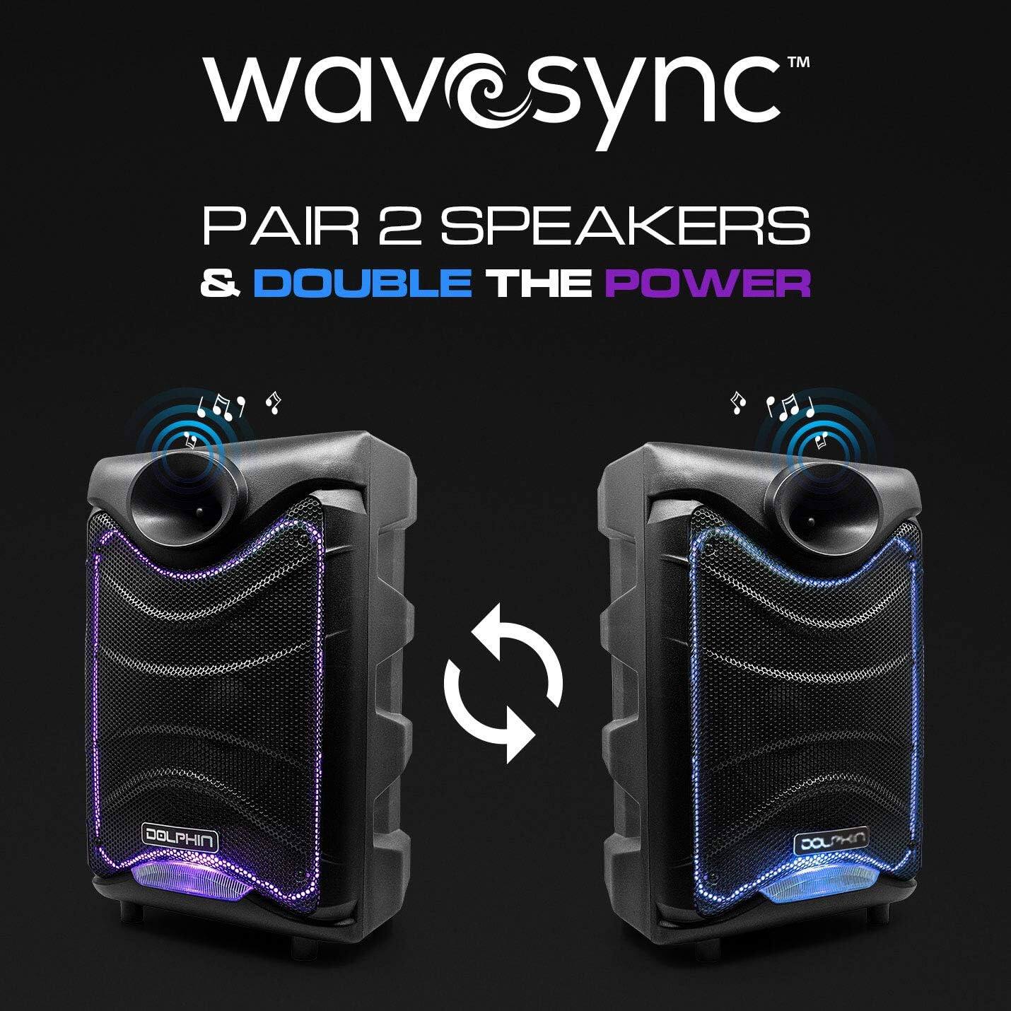 wave sync™  
PAIR 2 SPEAKERS & DOUBLE THE POWER  
DOLPHIN