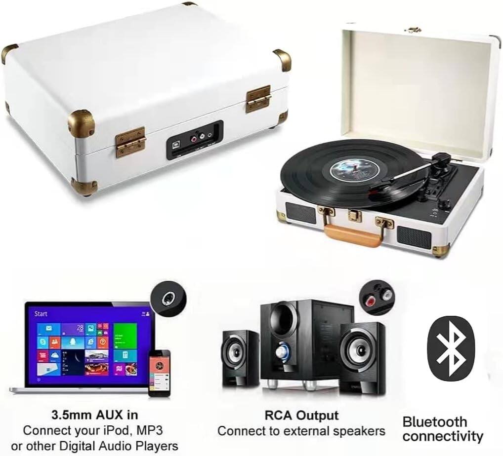 Start

3.5mm AUX in  
Connect your iPod, MP3 or other Digital Audio Players

RCA Output  
Connect to external speakers

Bluetooth connectivity