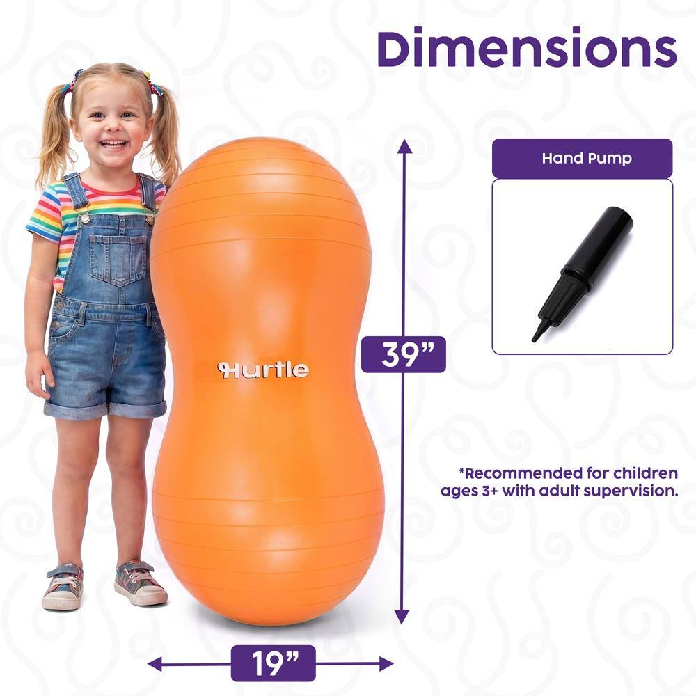 Dimensions:  
- Hand Pump  
- Hurtle: 39" x 19"  
*Recommended for children ages 3+ with adult supervision.
