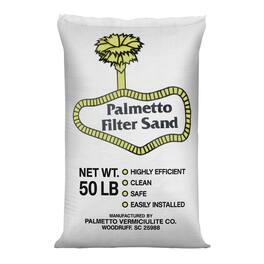 Palmetto - Filter Sand for Residential and Commercial Pool Sand Filters, 50 Pound - Creme