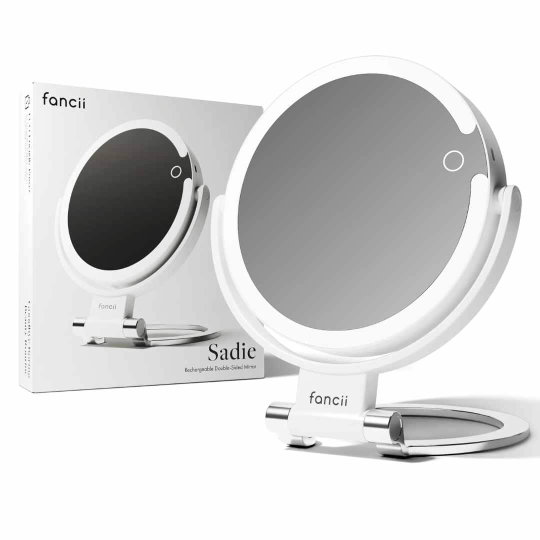 fancii - Sadie Double Sided Travel Mirror - White price history on PriceWatchPro