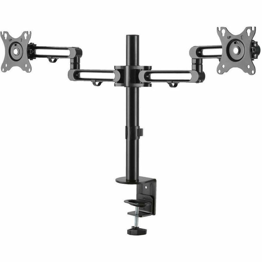 Alt View 3. Tripp Lite - Eaton Tripp Lite Series Dual-Monitor Flex-Arm Desktop Clamp for 13" to 27" Displays - 2 Display(s) Supported - 13" to - Black.