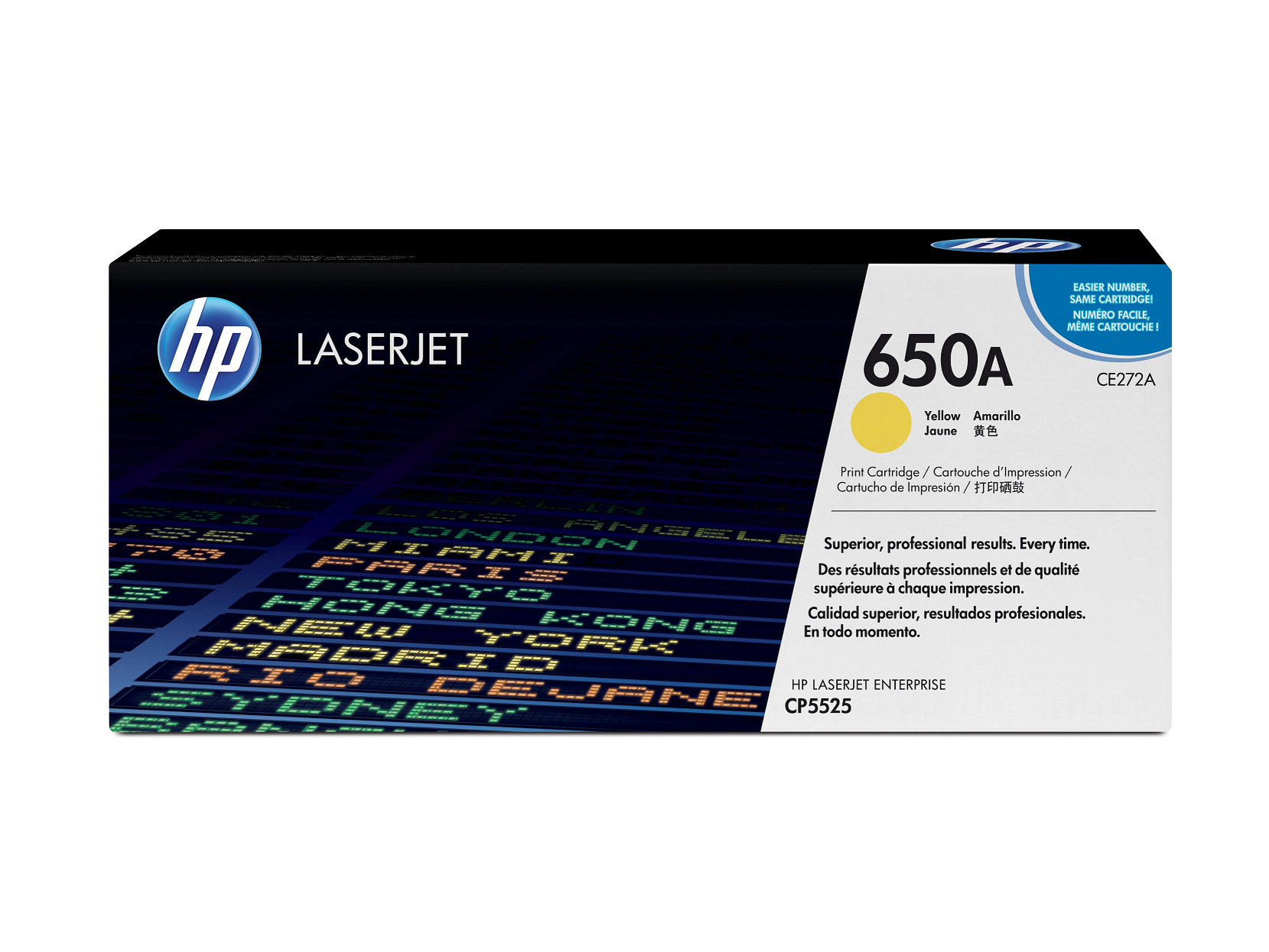 HP - 650A Yellow Original LaserJet Toner Cartridge, ~15,000 pages, CE272A