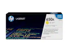 hp LASERJET
650A Yellow Amarillo Jaune
EASIER NUMBER, SAME CARTRIDGE! NUMRO FACILE, MME CARTOUCHE CE272A
Print Cartridge/ Cartouche d'Impression/ Cartucho de Impresin
MIAMI Superior, professional results. Every time. PARIS Des rsultats professionnels et de qualit TOKYO suprieure chaque impression. HONG Calidad superior, resultados profesionales. NEW KONG En todo momento. YORK HP LASERJET ENTERPRISE CP5525