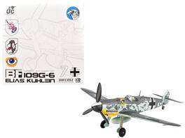 Messerschmitt BF 109G-6 Fighter Aircraft "JG 51 Bulgaria" (1944) German Luftwaffe 1/72 Die Cast Model by JC Wings - Multicolor