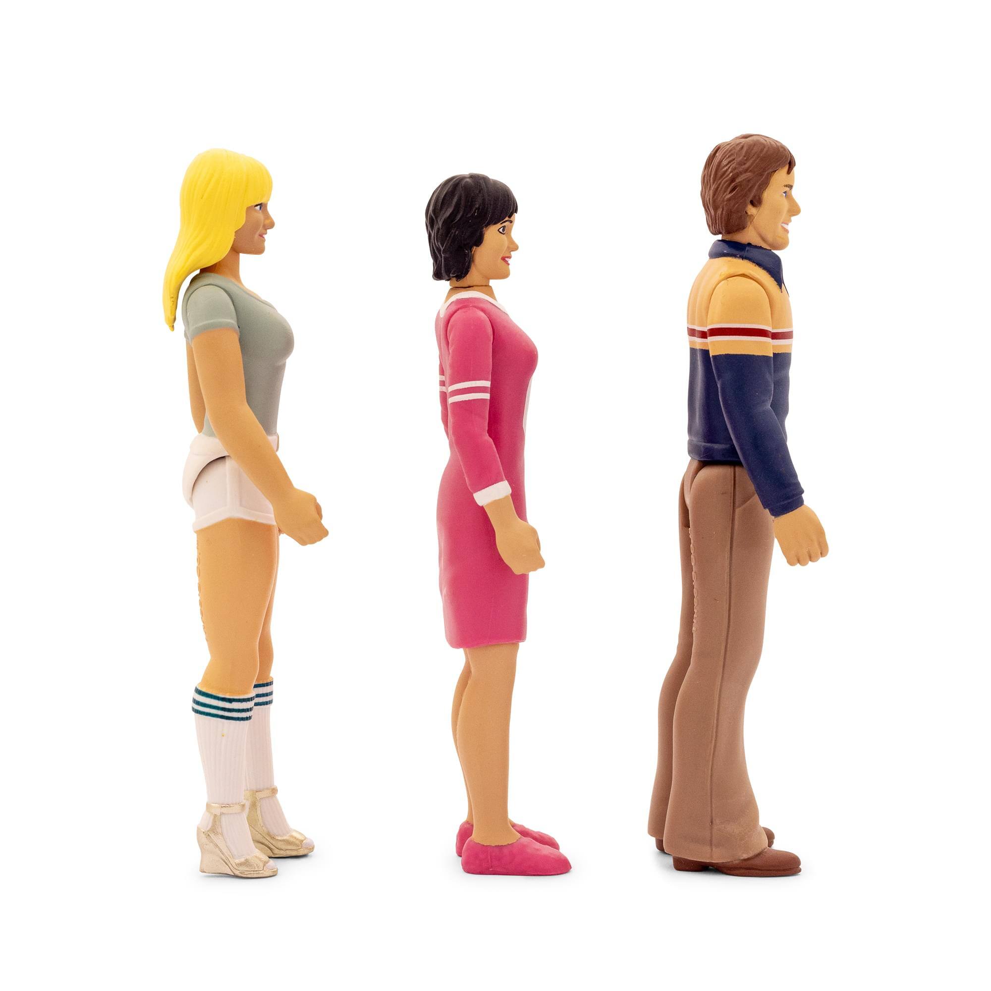 Alt View 2. Toynk - Three's Company 3.75-Inch Retro Action Figure Box Set - Multi-Colored.