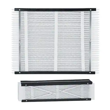 Front. Glintex - Air Filter, 20x25x4 Furnace Filter MERV 16, Electrostatic Pleated HVAC AC Filter 2-Pack, Captures Dust Smog Dander.