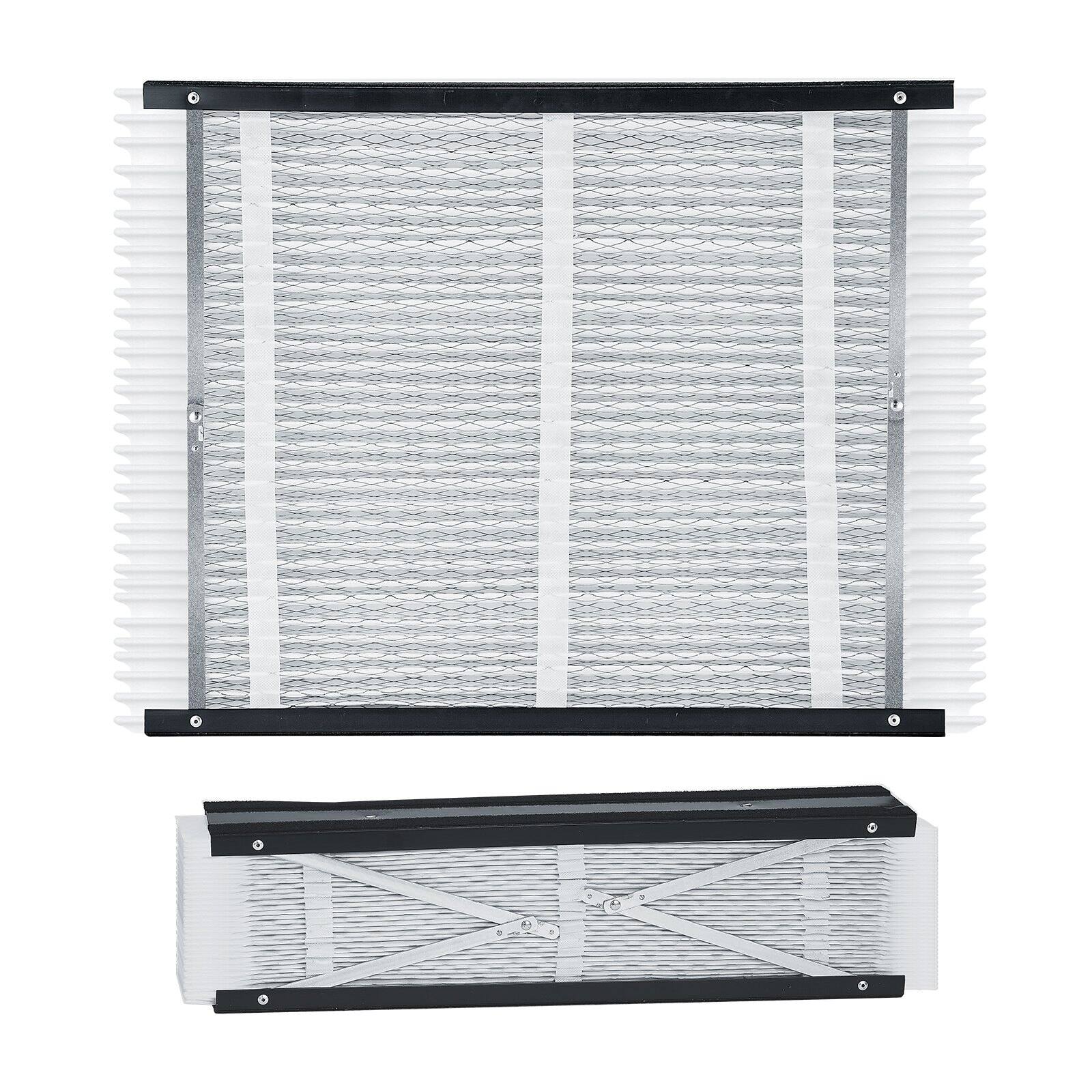 Front. Glintex - Air Filter, 20x25x4 Furnace Filter MERV 16, Electrostatic Pleated HVAC AC Filter 2-Pack, Captures Dust Smog Dander.