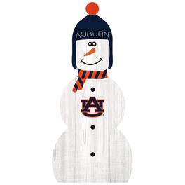 Fan Creations - Auburn Tigers 31'' Snowman Leaner - White