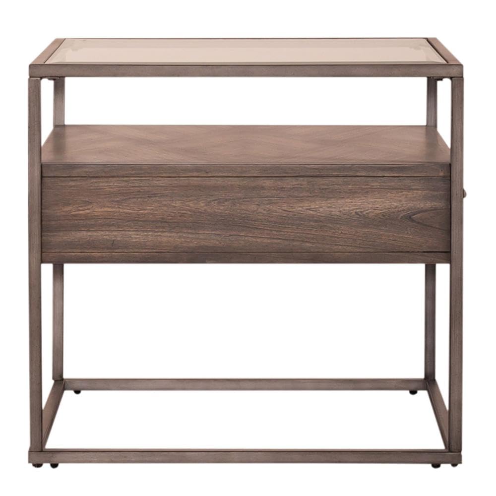 Alt View 3. Liberty Furniture Industries - Jamestown End Table in Tobacco - Brown.