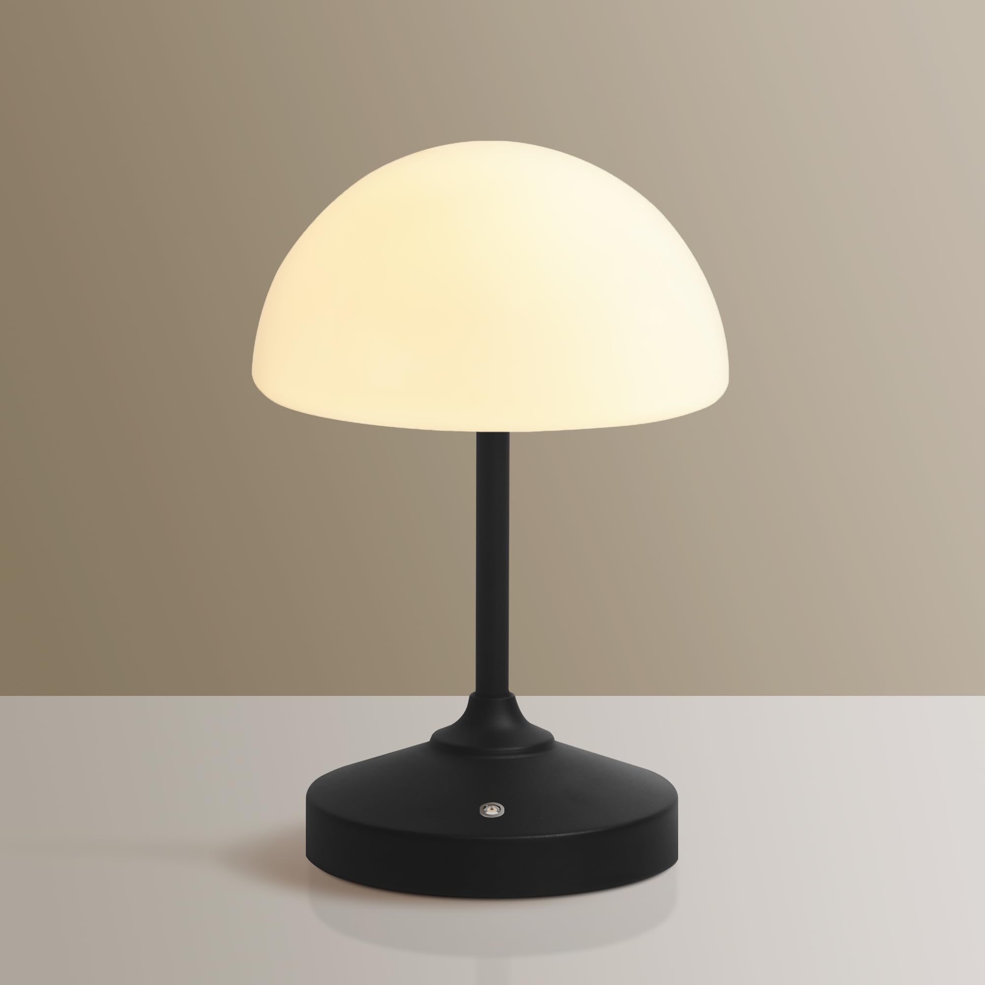 Front. Dazzling Pops - Mushroom Lamp Cordless Lamp Table Lamp Outdoor Waterproof Shower Lamps 5000mAh Rechargeble Battery 【CORDLESS - Black.