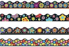 Trend Enterprises - Trend Terrific Trimmers, Brights on 48/Pack - Black