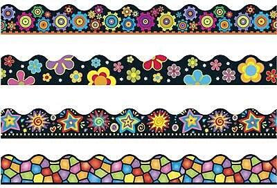 Front. Trend Enterprises - Trend Terrific Trimmers, Brights on 48/Pack - Black.