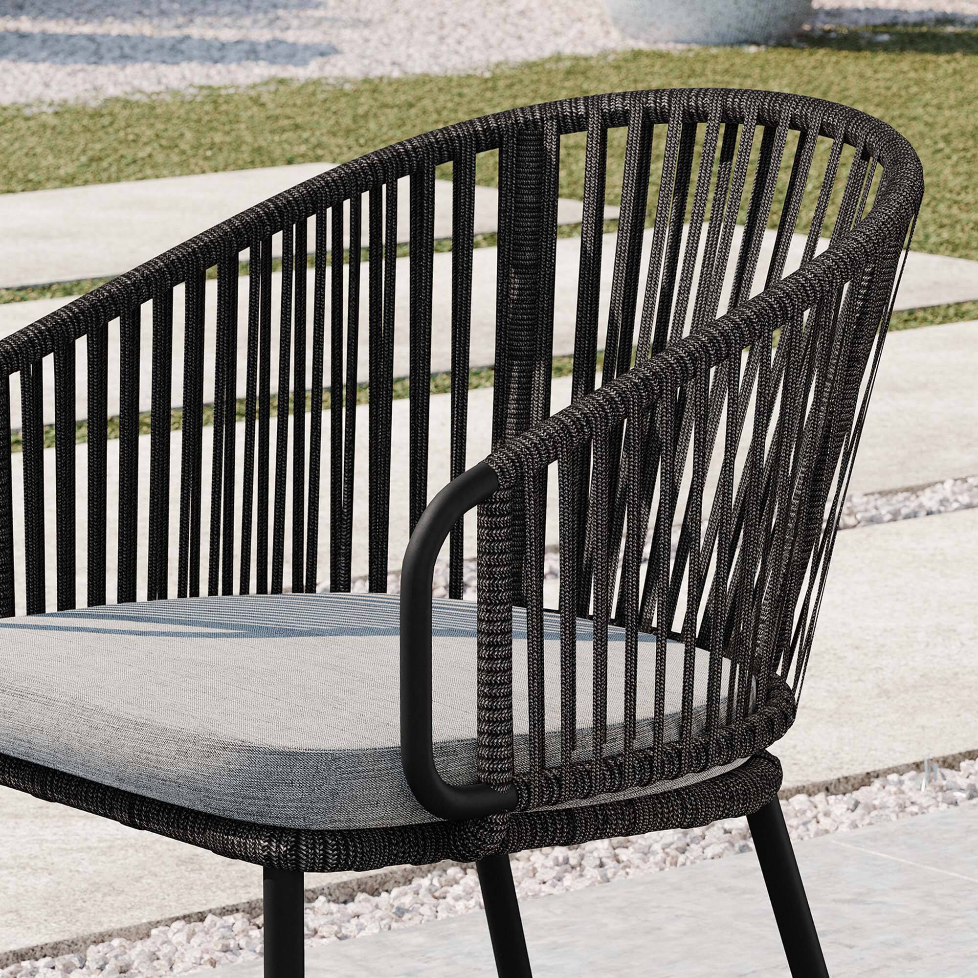 Back. Modway - Harbor Outdoor Patio Armchair by Modway - Charcoal Gray.