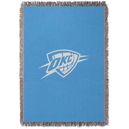 Chad & Jake - Oklahoma City Thunder Woven Blanket - Blue