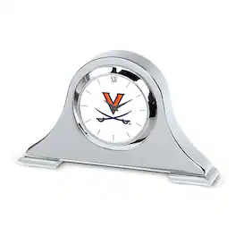 Jardine - Virginia Cavaliers Napoleon Desk Clock - Silver