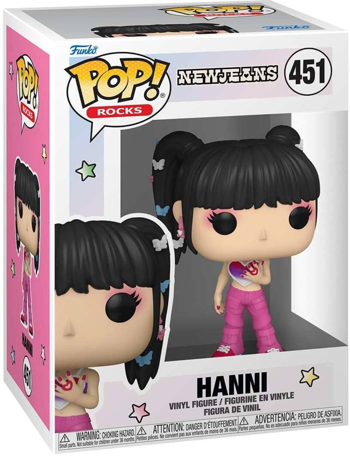 Funko 1 POP! NEWJEANS 451 R ROCKS ROCKS

HANNI EN VINYLE FIGURE / FIGURINE VINYL DE VINIL FIGURA

PELIGRO DE ASFIXIA. D'TOUFFEMENT. ADVERTENCIA: para nitos menores de 36 meses.

DANGER pequeas. No es adecuado

CHOKING HAZARD. ATTENTION: aux enfants de moins de 35 mois.

Petites pieces. Ne convient pas for children under 36 months

Small parts. Not suitable
