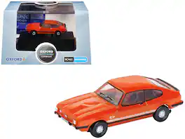 Ford Capri Mk3 RHD (Right Hand Drive) Sebring 1/148 (N) Scale Diecast Model Car by Oxford Diecast - Red