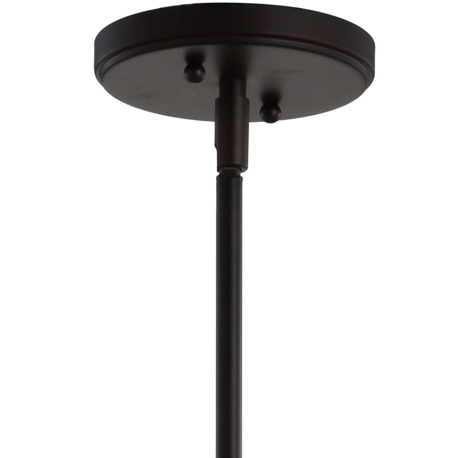 Alt View 5. Jonathan Y - Watts 10.5" 1-Light Mid-Century Modern Iron/Glass LED Pendant, Oil Rubbed Bronze/Clear - Oil Rubbed Bronze/Clear.