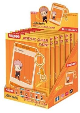 PopMarket - Jujutsu Kaisen - Acrylic Clear Card Keychain 6pc Blind Box PDQ - COLLECTIBLES - Multicolor