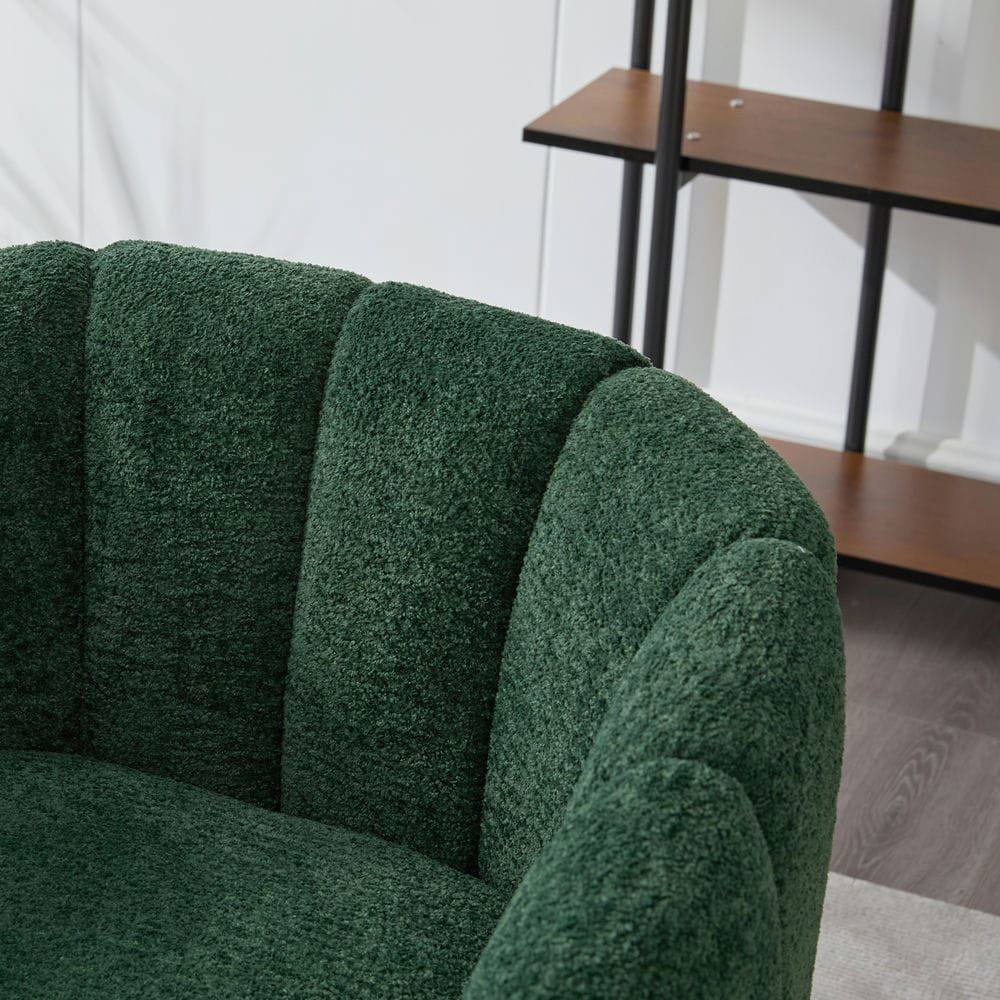 Alt View 2. Kadyn - 3-Piece Small Living Room Furniture Set with Metal Legs, Sofa Set for Living Room, Bedroom, Reception, Apartment, Green - Green.