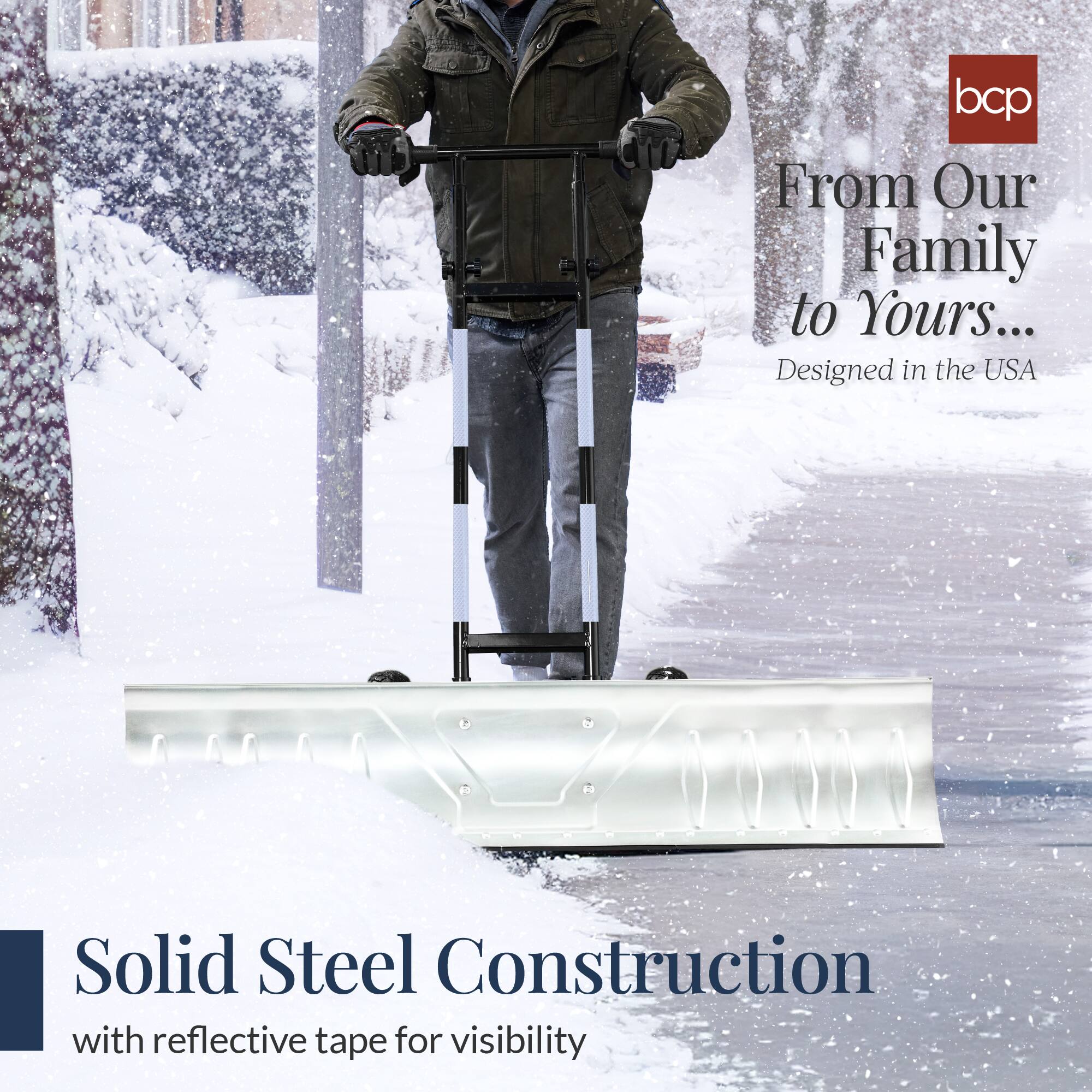 From Our Family to Yours...
Designed in the USA

Solid Steel Construction
with reflective tape for visibility