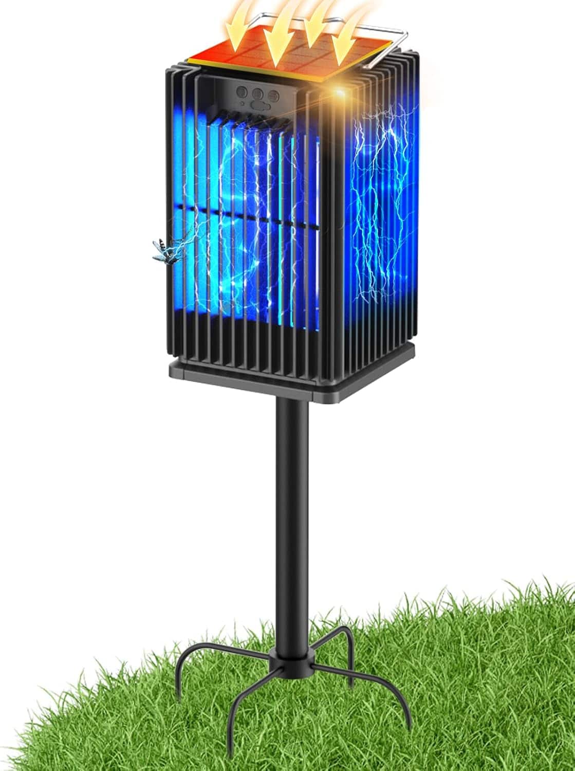 Anysun - Solar & USB Powered Bug Zapper, Mosquito Zapper with 2100 sq ft of Coverage & 4500V Killing Grid - Black price history on PriceWatchPro
