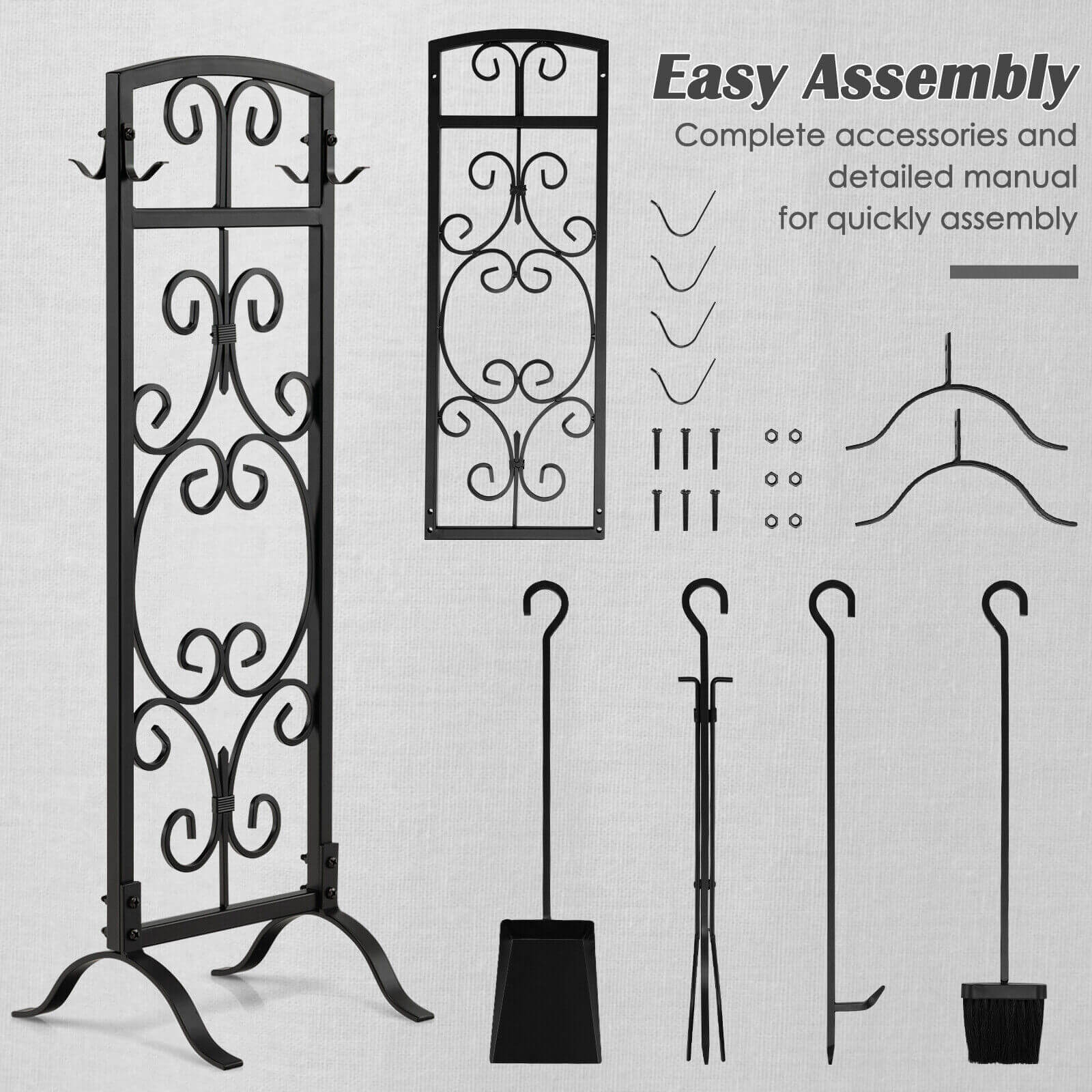 Easy Assembly
Complete accessories and detailed manual for quickly assembly