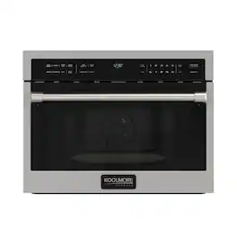 Koolmore - Reserve 24 in. Built-In Microwave Convection Oven with Air Fry, 3-in-1 Combo, Sensor Cook, Soft-Close Door, 1.6 cu. ft - Stainless Steel