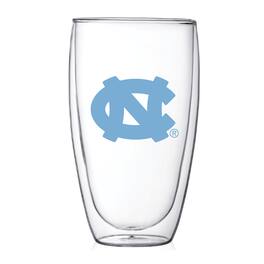 Indigo Falls - North Carolina Tar Heels 15oz. Double Wall Thermo Glass - Multicolor