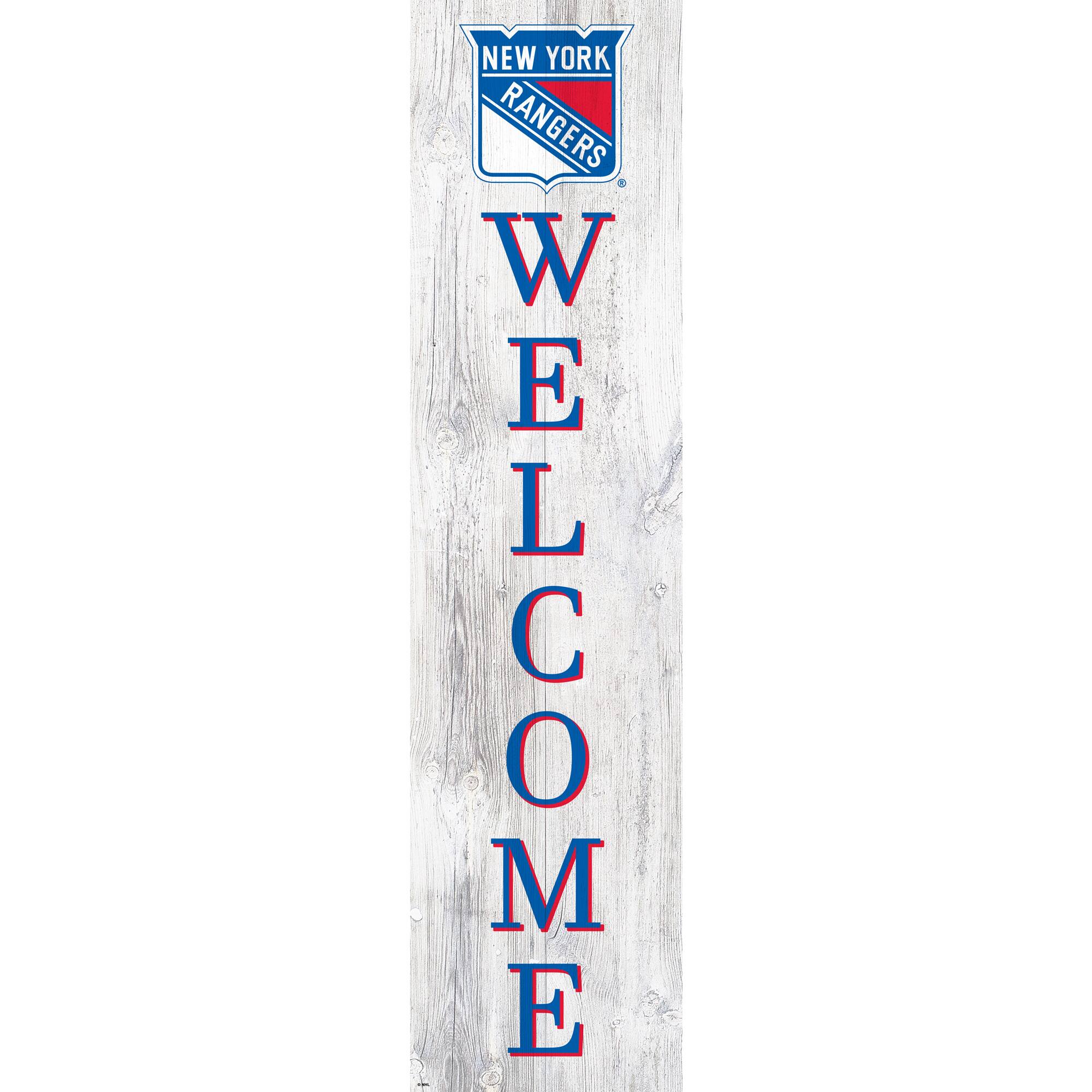 New York Rangers 48'' Welcome Leaner