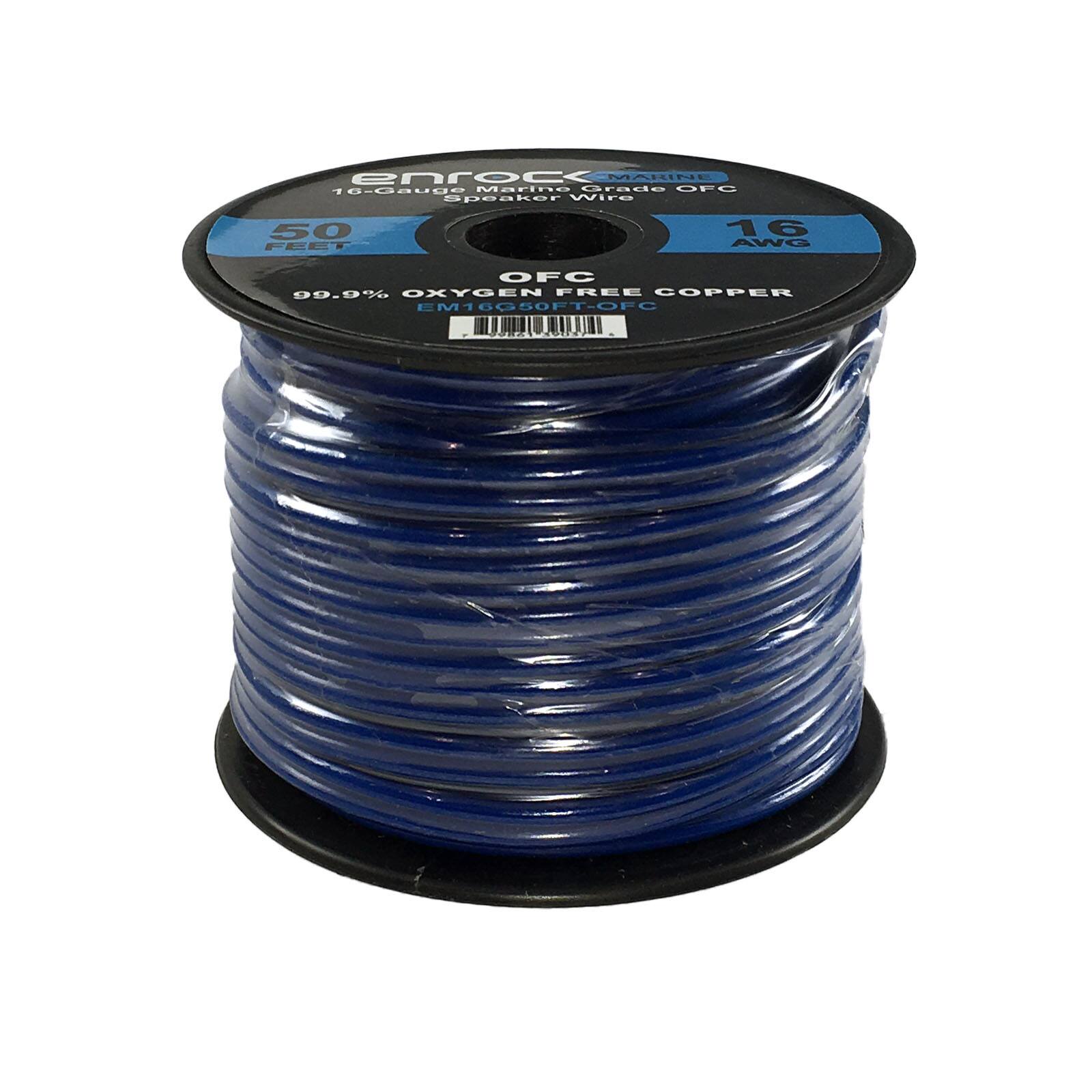 enroc MARINE 10-0aug9 ige Marine Grade Marino Grade FC speaker Wire 50 FEET 16 AWG OFC 09.0% OXYGEN FREE COPPER EM16G50FT-OFC .di.